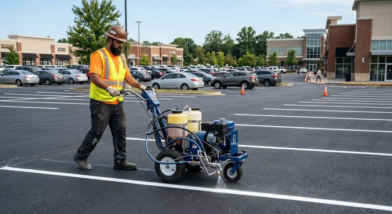 Asphalt Striping in Canton, GA