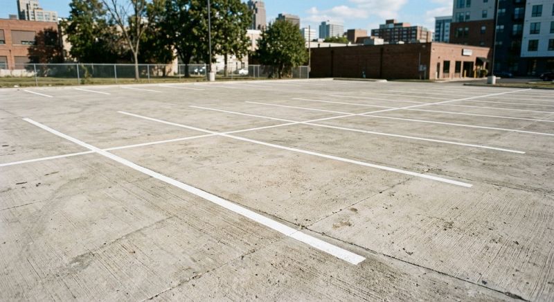 Concrete Parking Lot Striping in Gwinnett County, GA