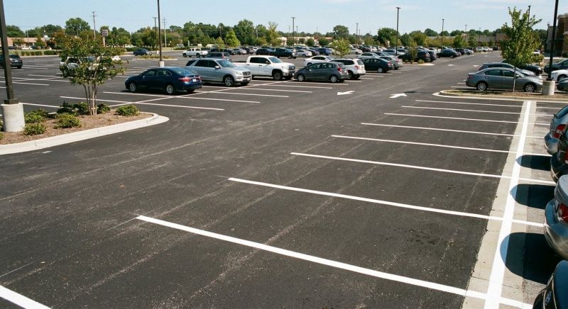 Concrete Parking Lot Striping in Savannah, GA
