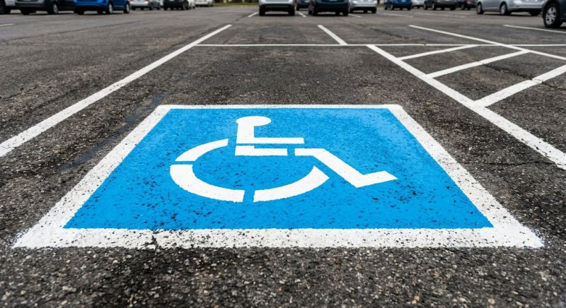 Disability Parking Marking in Katy, TX