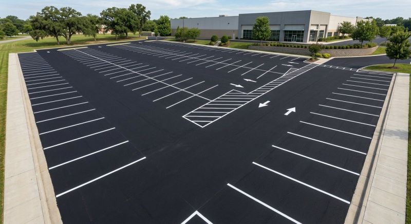Parking Area Striping in Savannah, GA